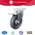 Medium 5 Inch 150Kg Plate Brake PU Caster